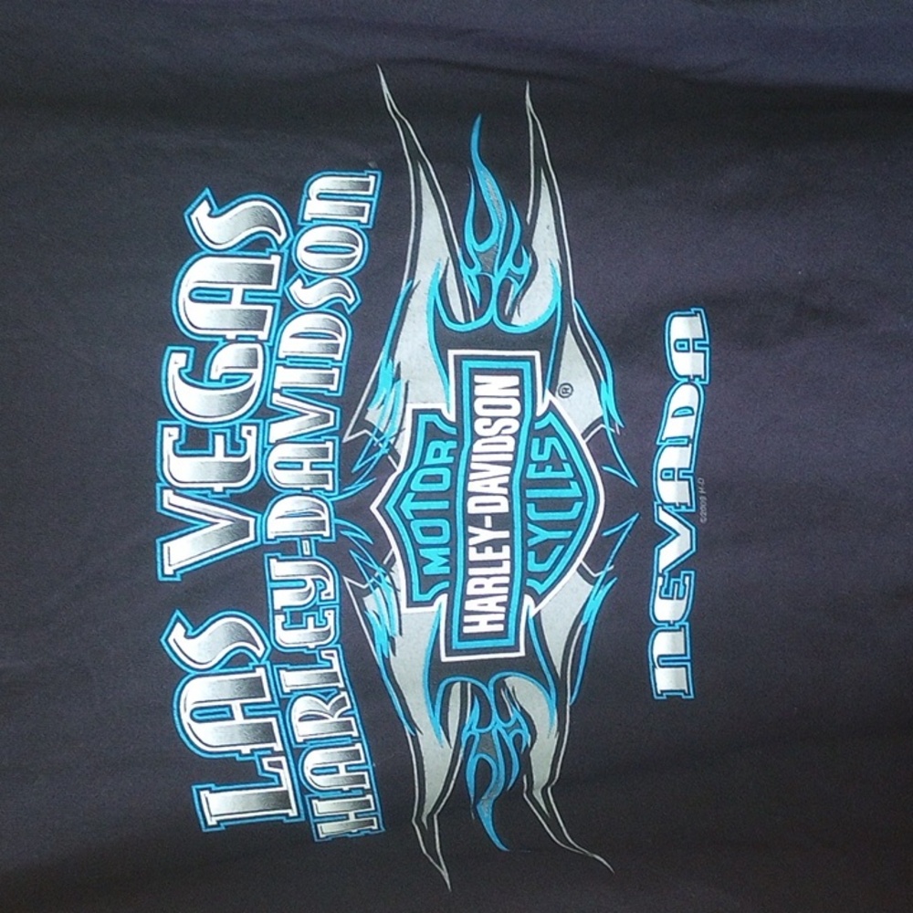Harley-Davidson XL Vintage Collectible Beefy T Biker Shirt. Las Vegas, Nevada - Picture 3 of 7